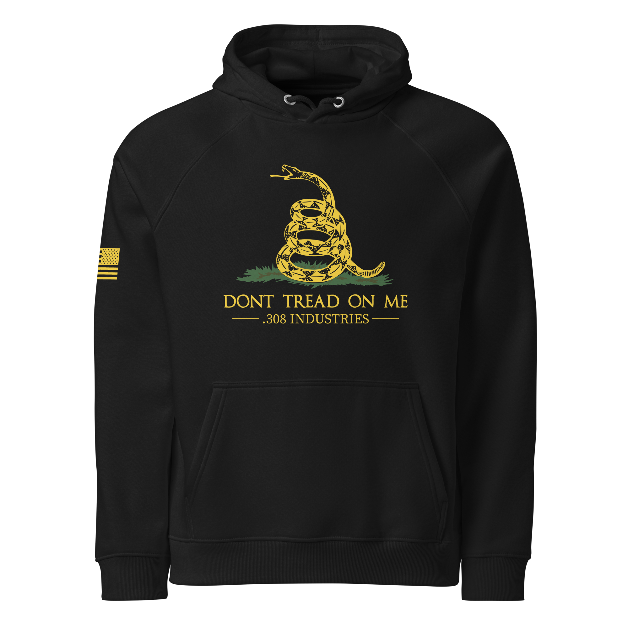 Don't Tread On Me Black & Yellow Hoodie