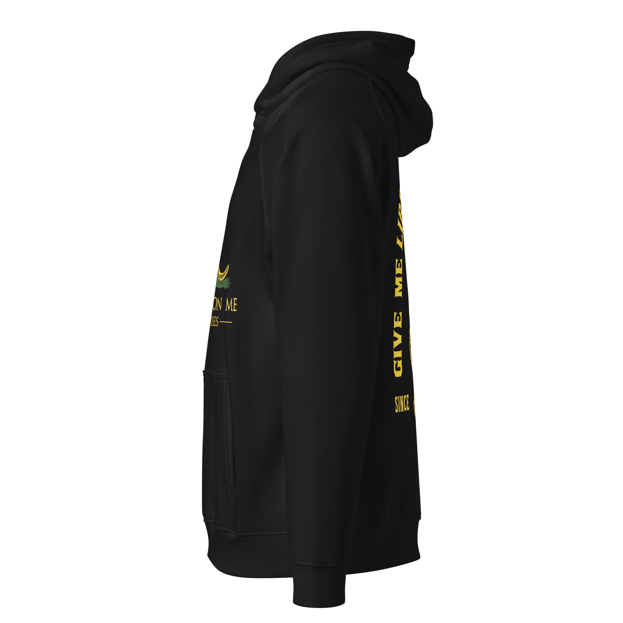 Don't Tread On Me Black & Yellow Hoodie