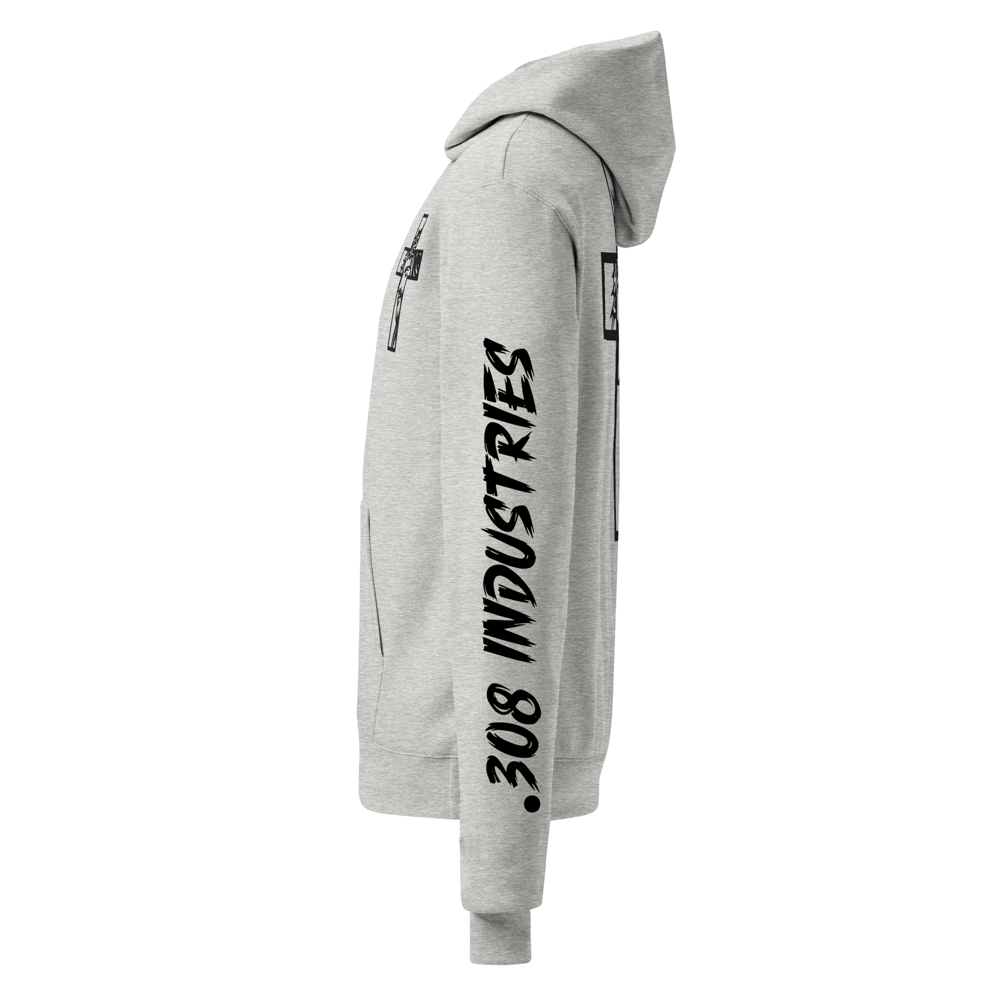 Faith Cross Hoodie – Jesus Portrait Design