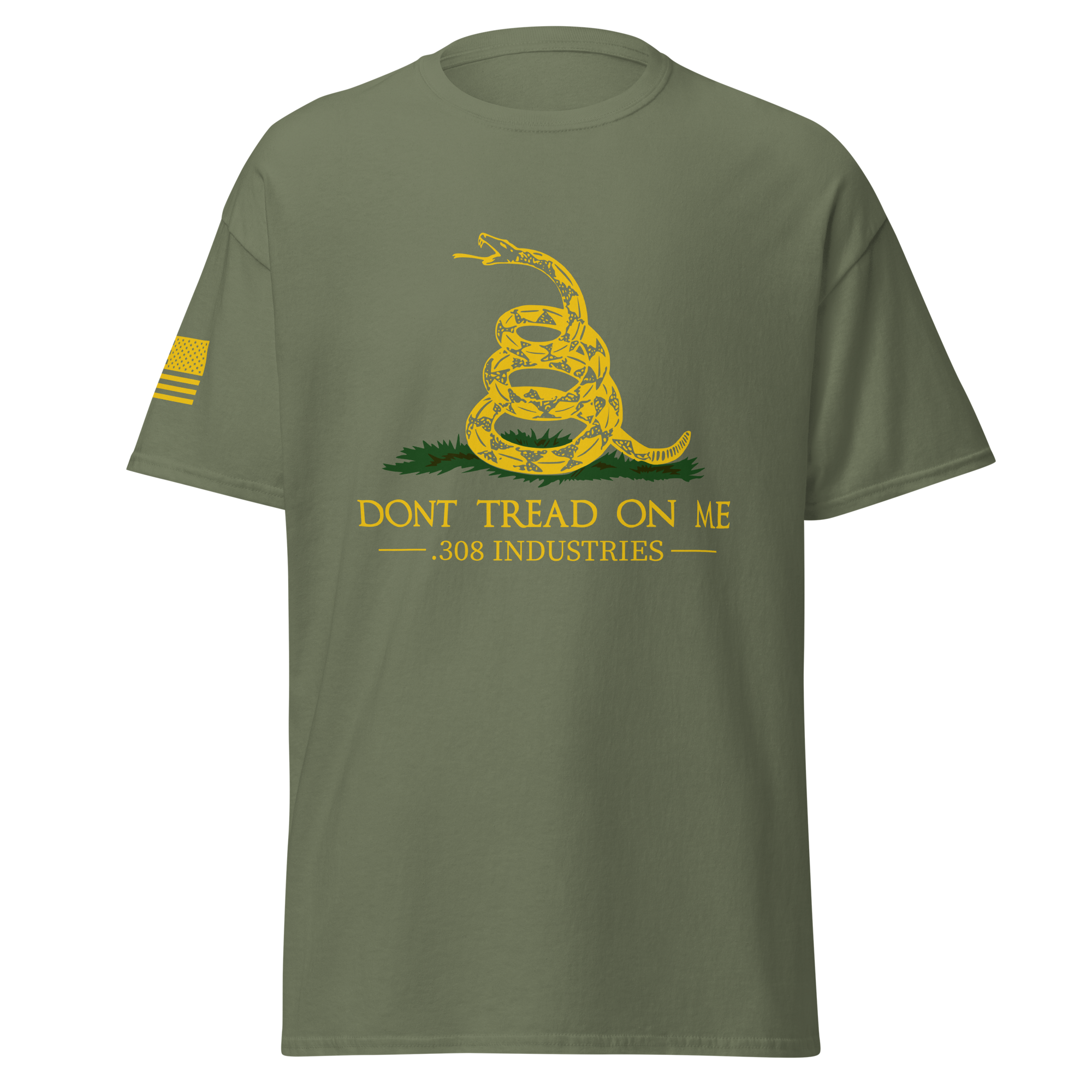 Don't tread on me T-shirt SPECIAL EDITION Military Green
