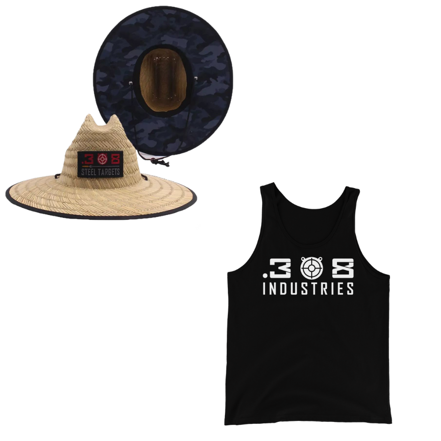 Special 308 straw-hat + tank top