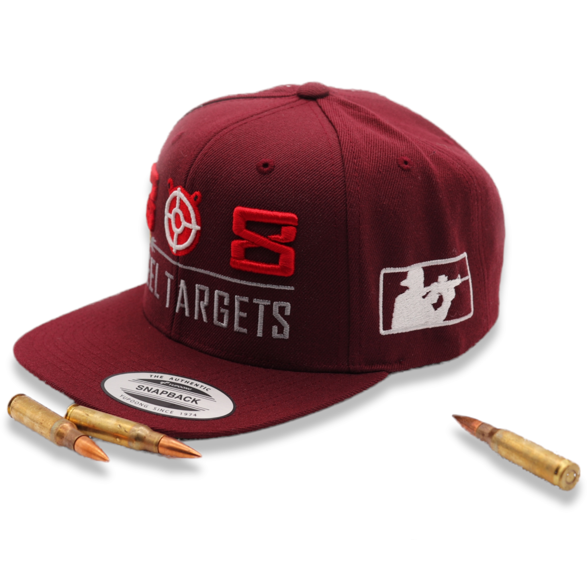 .308 Steel Targets Embroidered 3D Snapback Hat
