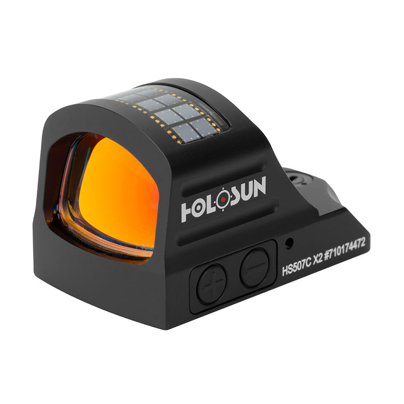 Holosun HS507C-X2, Red Dot, 32 MOA Ring & 2 MOA Dot, Black Color