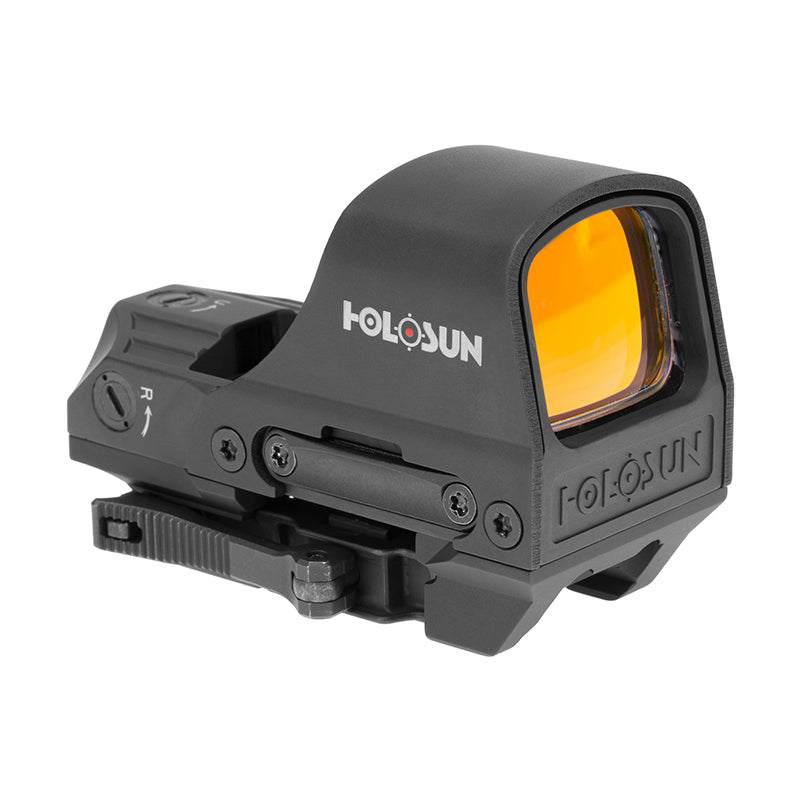 Holosun HS510C, 2MOA Dot or 2MOA Dot with 65MOA Circle Reflex Red Dot , Quick Release Mount, AR Riser, Protective Hood, Black