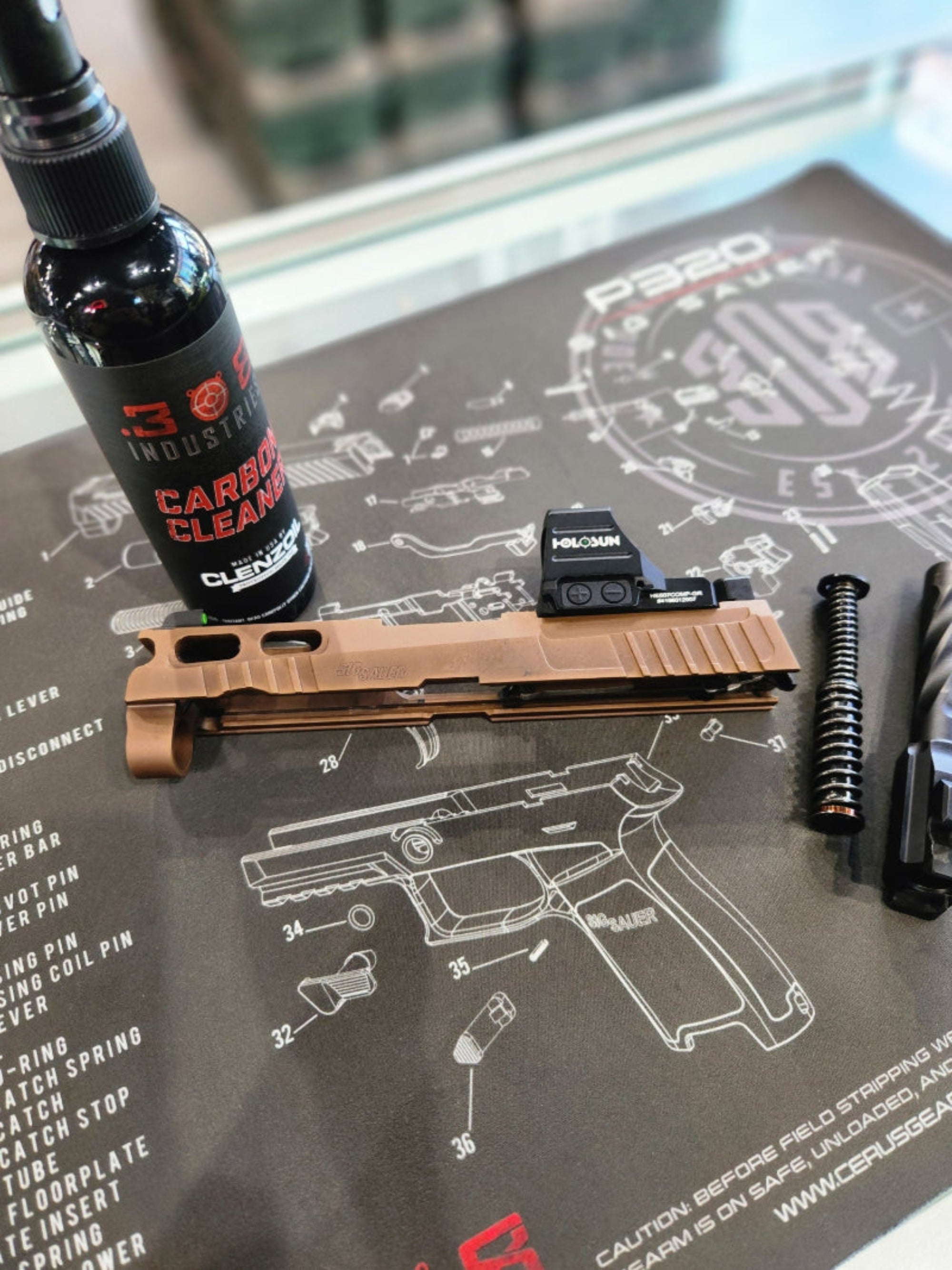 Sig Sauer P320 SCHEMATIC HANDGUN MAT