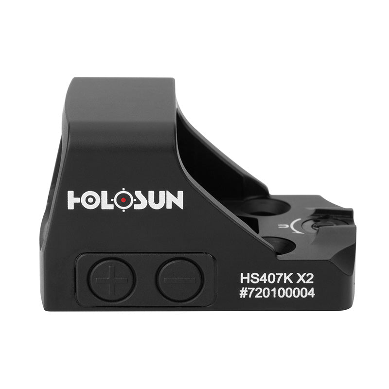 Holosun 407K-X2, Red Dot, 6 MOA Dot, Black Color, Side Battery