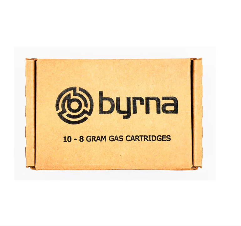 BYRNA 10CT 8 GRAM CO2 CARTRIDGES + OILER CARTRIDGE