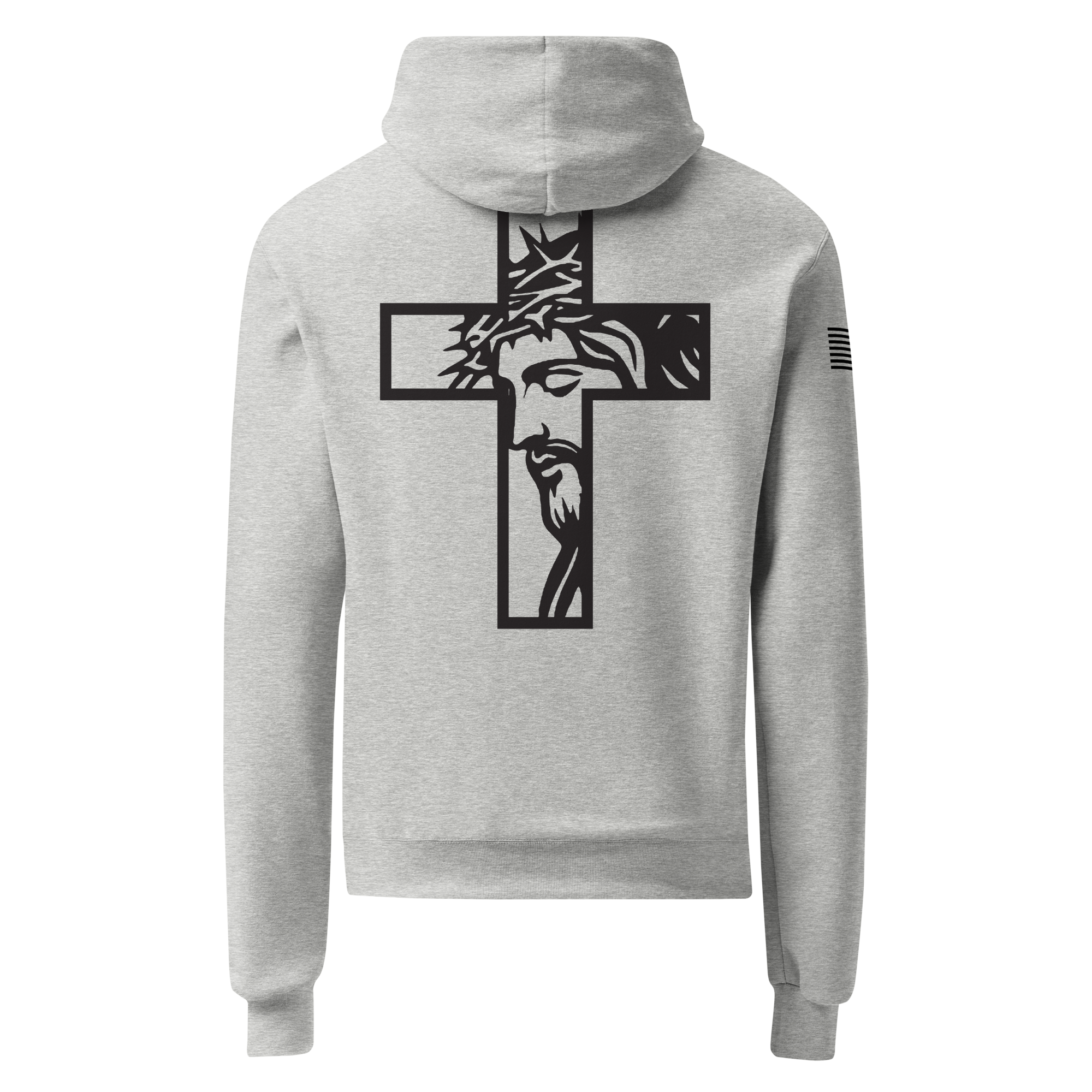 Faith Cross Hoodie – Jesus Portrait Design