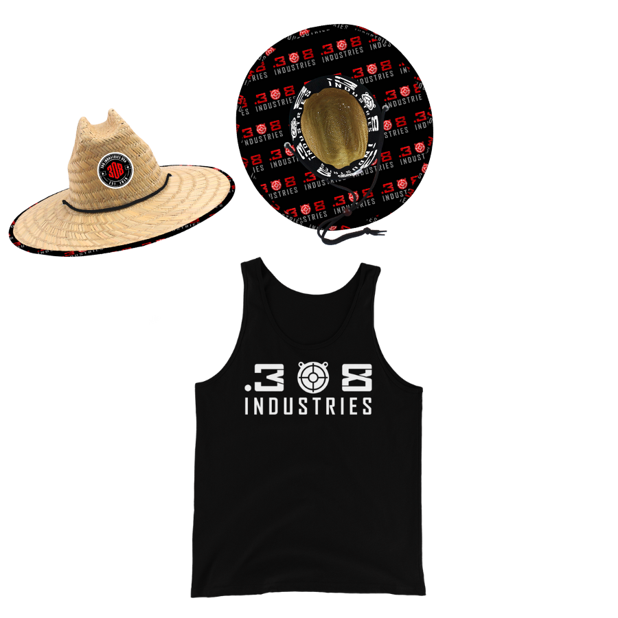 Special 308 straw-hat + tank top