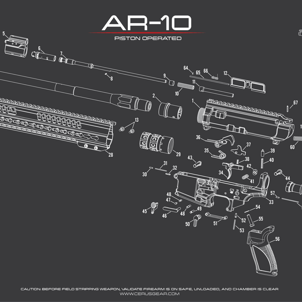 AR-10 SCHEMATIC RIFLE MAT