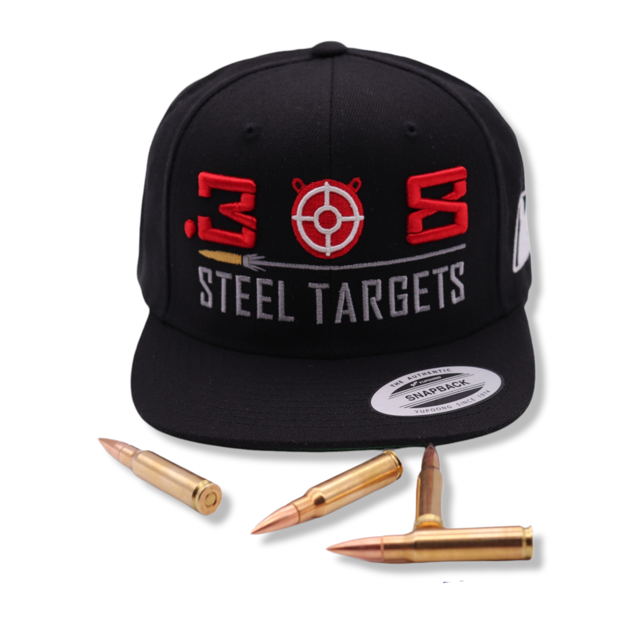 .308 Steel Targets Embroidered 3D Snapback Hat