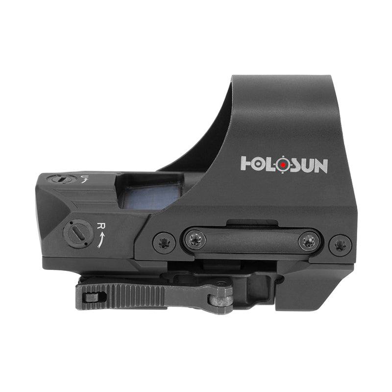 Holosun HS510C, 2MOA Dot or 2MOA Dot with 65MOA Circle Reflex Red Dot , Quick Release Mount, AR Riser, Protective Hood, Black