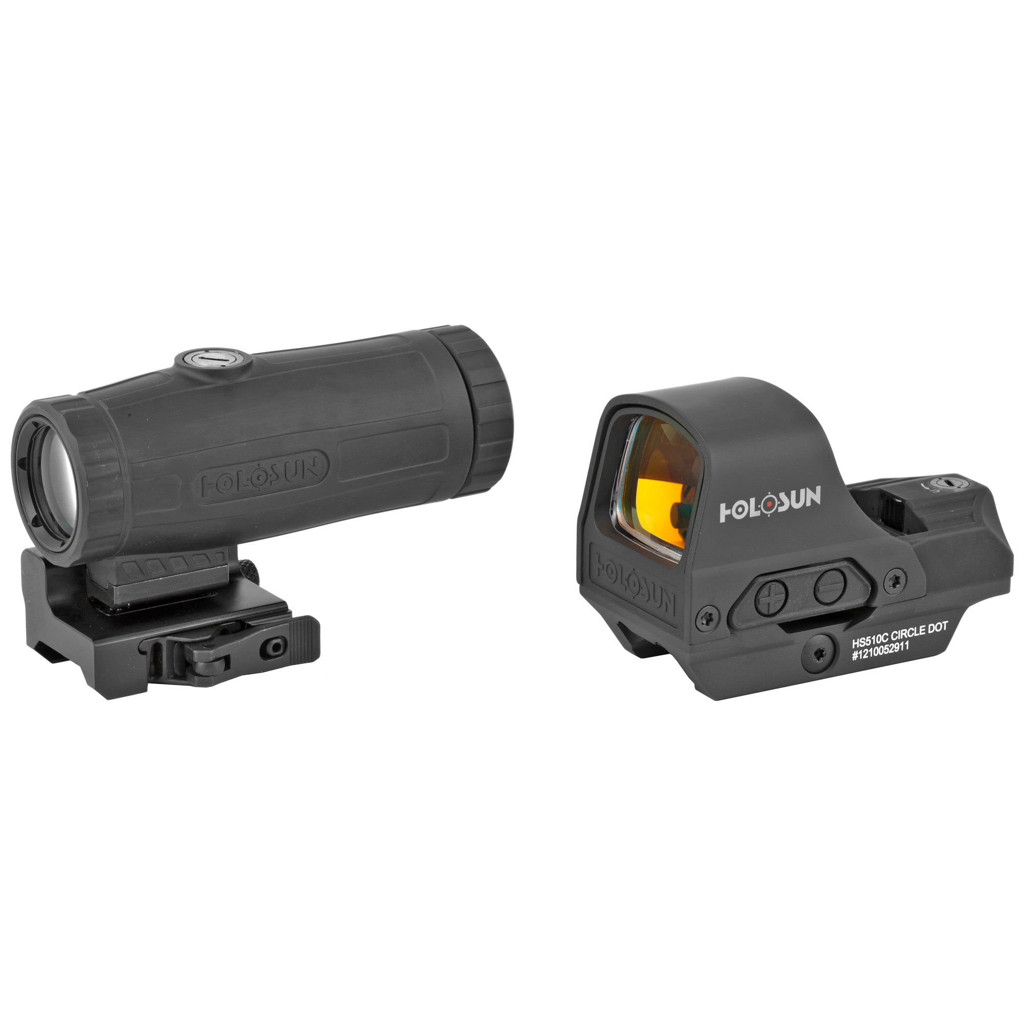 Holosun HS10C Open Reflex Circle Dot Sight and HM3X Magnifier Combo Pack