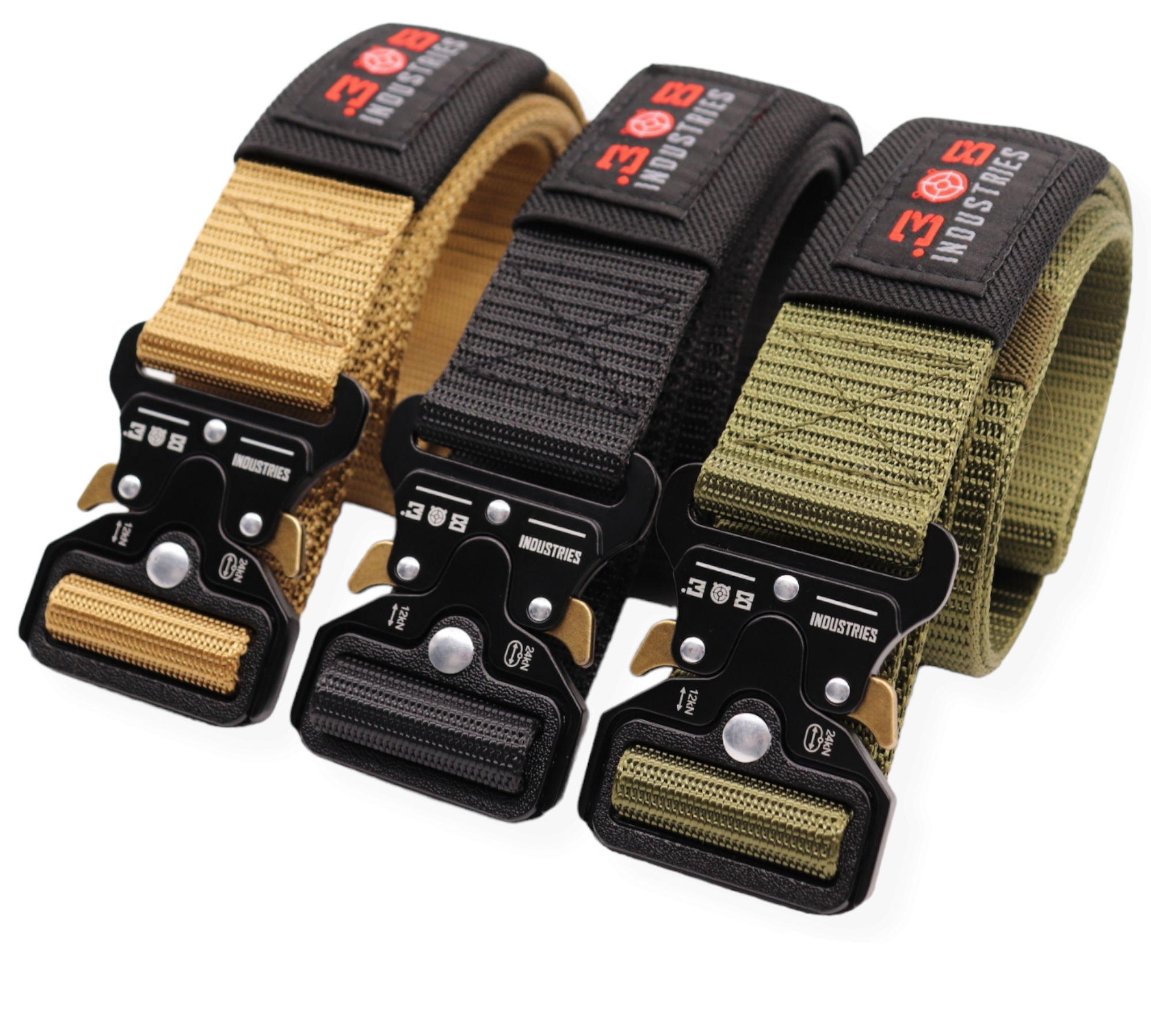 Tactical Belt with elastic mag holder